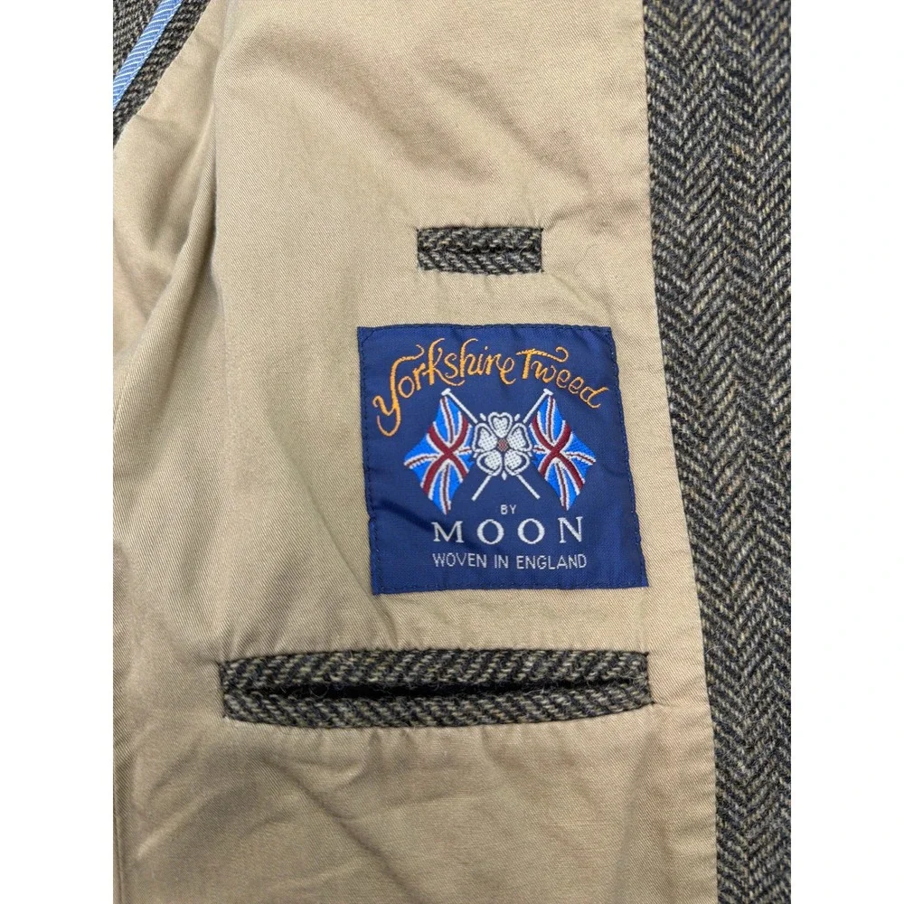 J.Crew Ludlow Blazer 42L Brown Herringbone Yorkshire Tweed Moon Wool Jacket